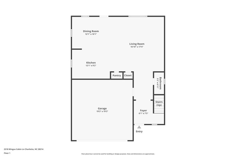 1,975/Mo, 2218 Mingus Cabin Ln Charlotte, NC 28214 Floor Plan View