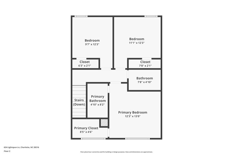 1,855/Mo, 624 Lightspun Ln Charlotte, NC 28216 Floor Plan View 2