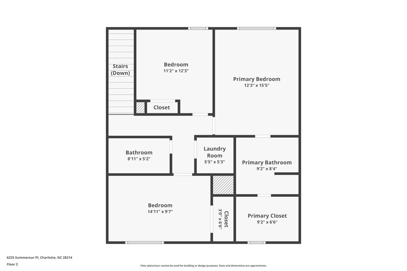 1,715/Mo, 6225 Summerour Pl Charlotte, NC 28214 Floor Plan View 2