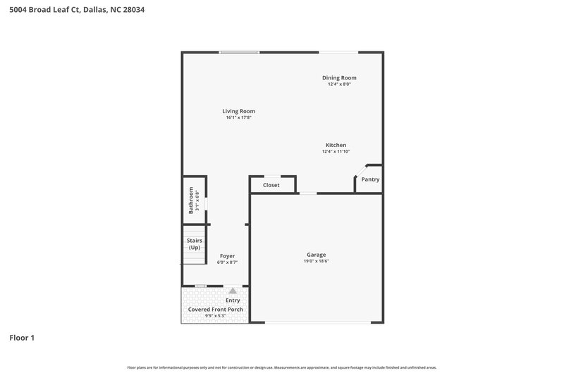 2,035/Mo, 5004 Broad Leaf Ct Dallas, NC 28034 Floor Plan View