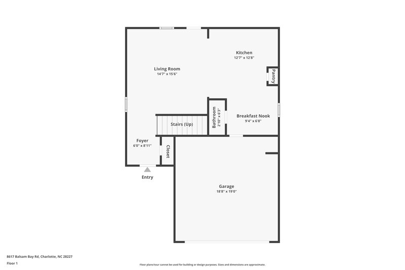 2,125/Mo, 8617 Balsam Bay Rd Charlotte, NC 28227 Floor Plan View
