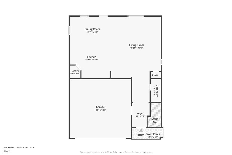 1,980/Mo, 204 Neal Drive Charlotte, NC 28213 Floor Plan View
