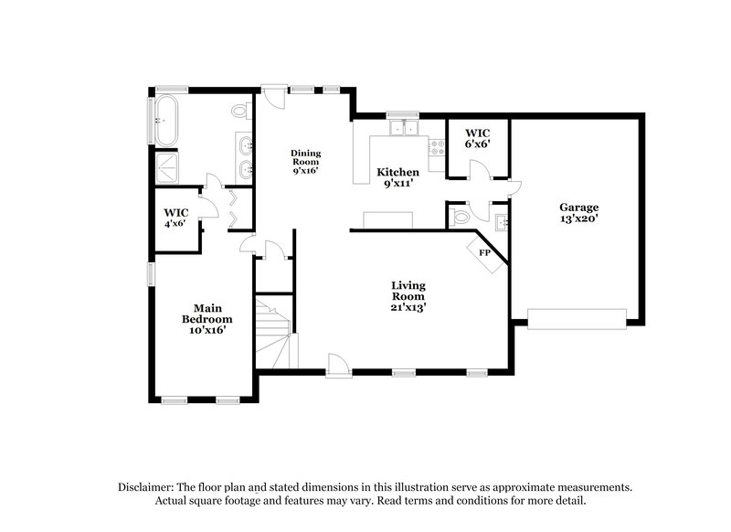 2,005/Mo, 2108 David Earl Dr Charlotte, NC 28213 Floor Plan View