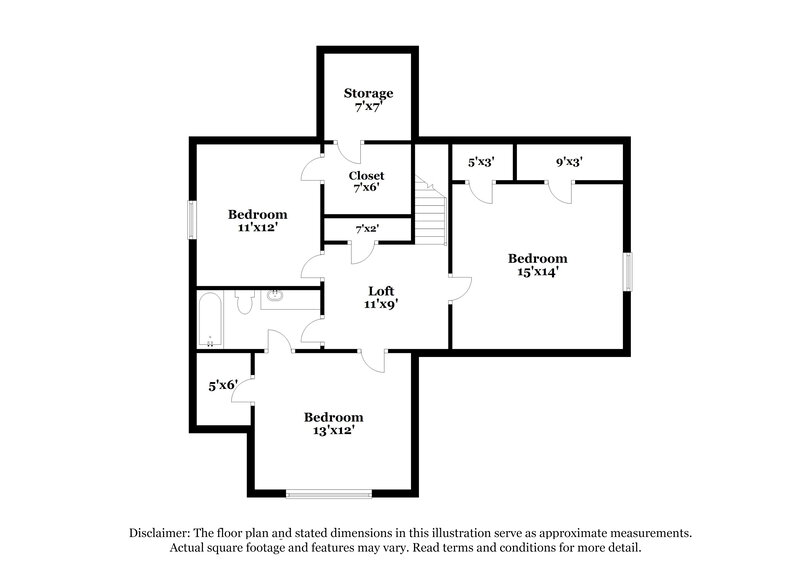 2,185/Mo, 7124 Fox Point Dr Charlotte, NC 28269 Floor Plan View 2