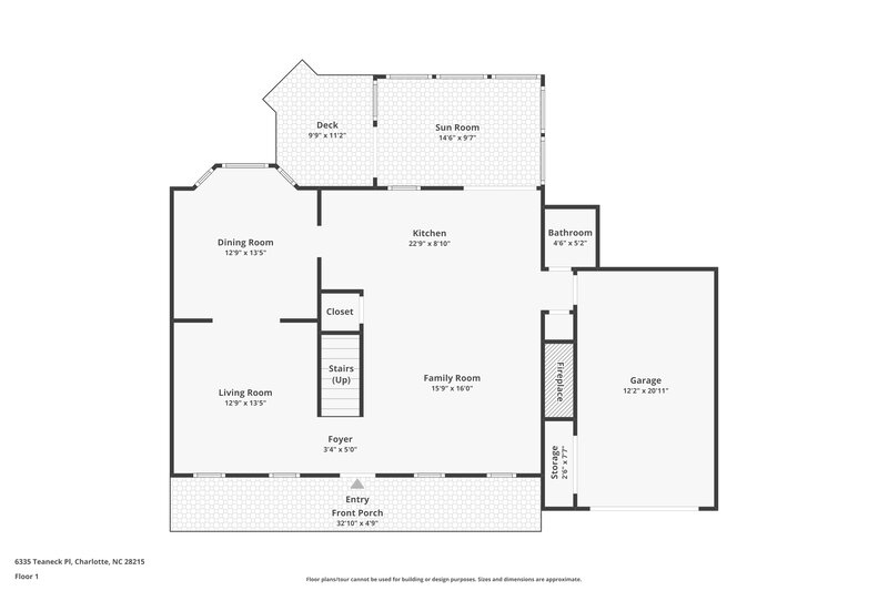 2,000/Mo, 6335 Teaneck Pl Charlotte, NC 28215 Floor Plan View