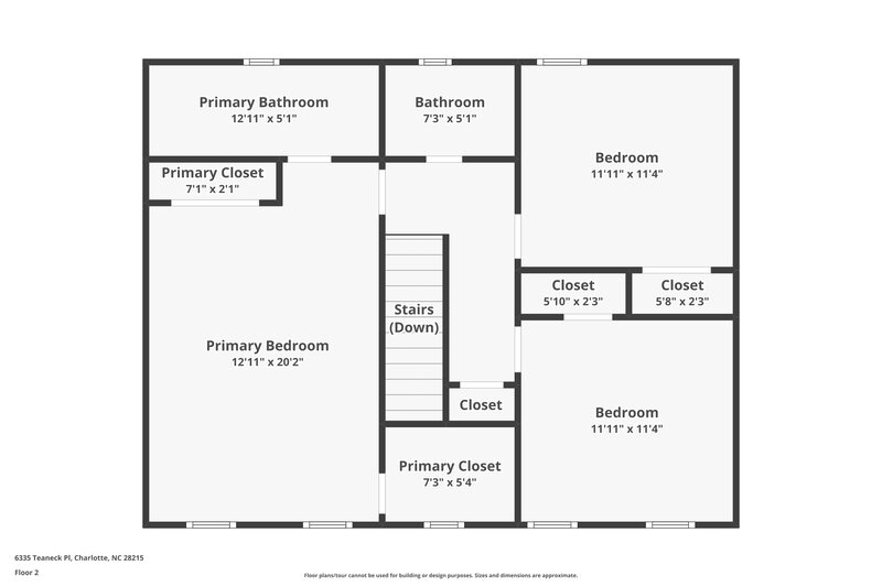 2,000/Mo, 6335 Teaneck Pl Charlotte, NC 28215 Floor Plan View 2