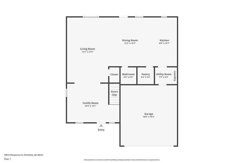 2,490/Mo, 10812 Maryanna Ct Charlotte, NC 28213 Floor Plan View