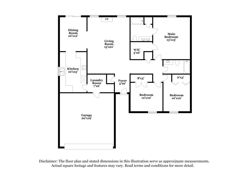 1,890/Mo, 4087 Counselors Dr Monroe, NC 28110 Floorplan View