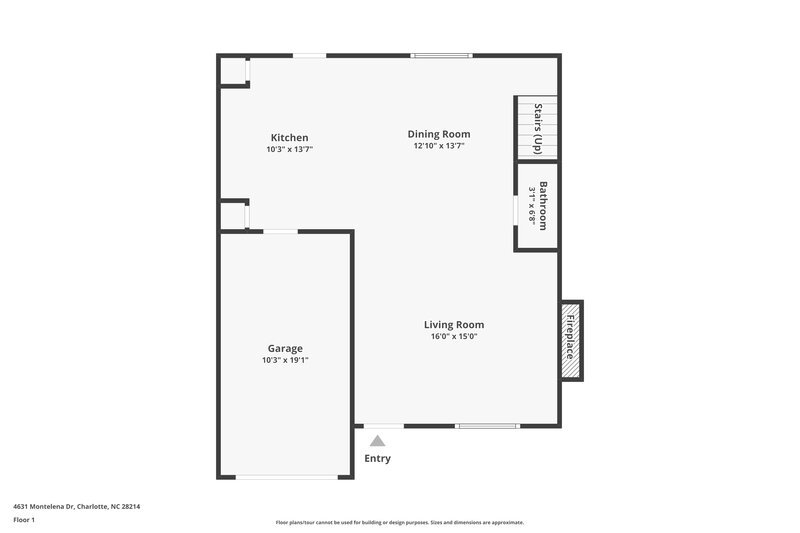 1,765/Mo, 4631 Montelena Dr Charlotte, NC 28214 Floor Plan View