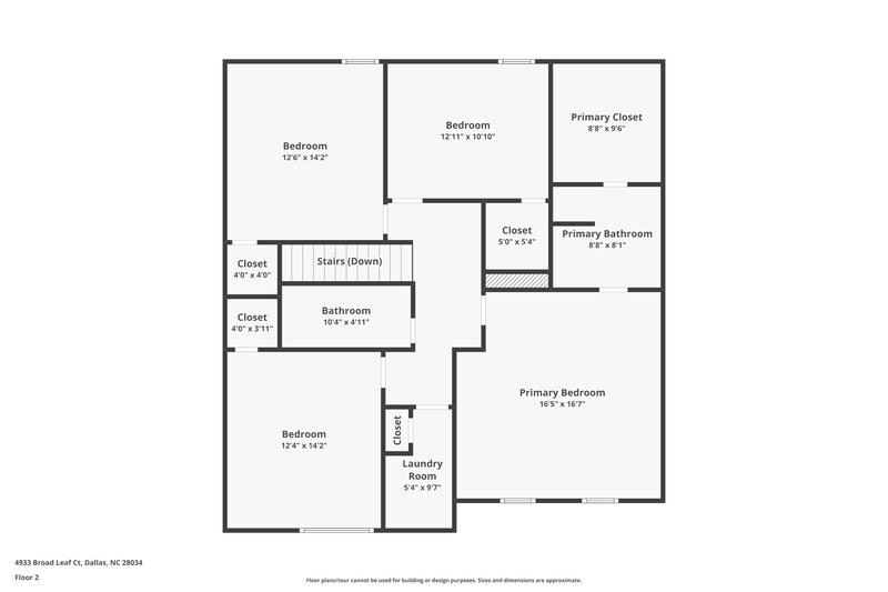 1,905/Mo, 4933 Broad Leaf Ct Dallas, NC 28034 Floor Plan View 2