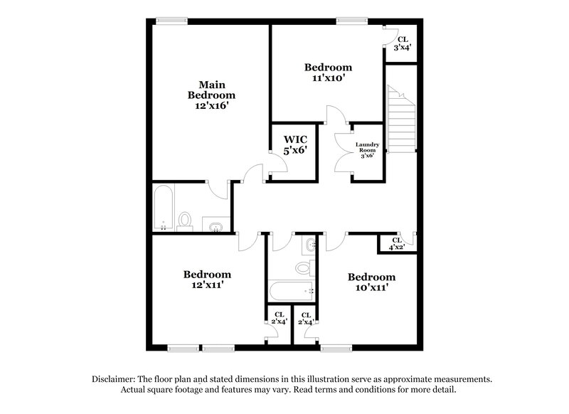 1,835/Mo, 1124 Ballina Way Charlotte, NC 28214 Floorplan View 2