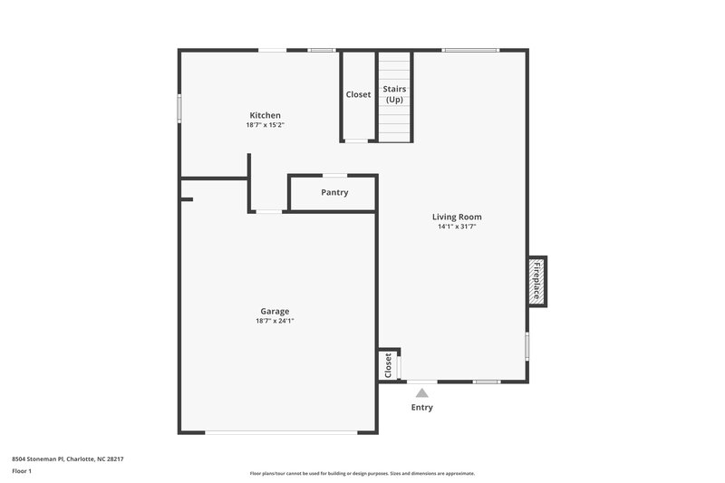 2,765/Mo, 8504 Stoneman Pl Charlotte, NC 28217 Floor Plan View