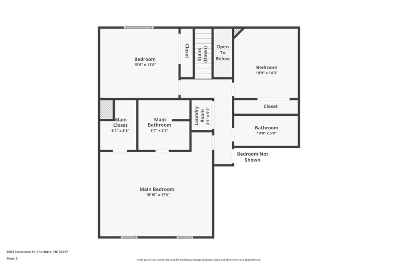 2,765/Mo, 8504 Stoneman Pl Charlotte, NC 28217 Floor Plan View 2