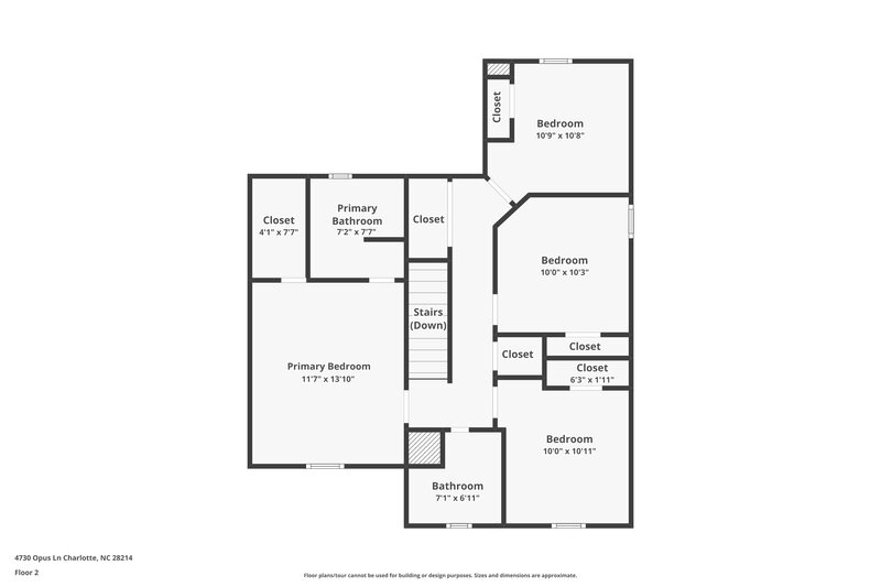 1,885/Mo, 4730 Opus Ln Charlotte, NC 28214 Floor Plan View