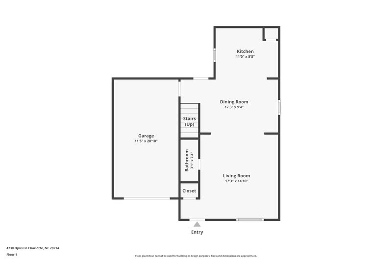 1,885/Mo, 4730 Opus Ln Charlotte, NC 28214 Floor Plan View 2