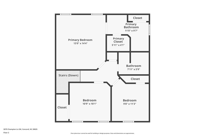 2,690/Mo, 3079 Champion Ln SW Concord, NC 28025 Floorplan View 2