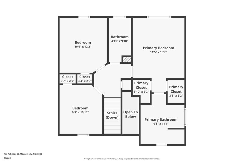 1,870/Mo, 133 Arbridge Ct Mount Holly, NC 28120 Floor Plan View 2