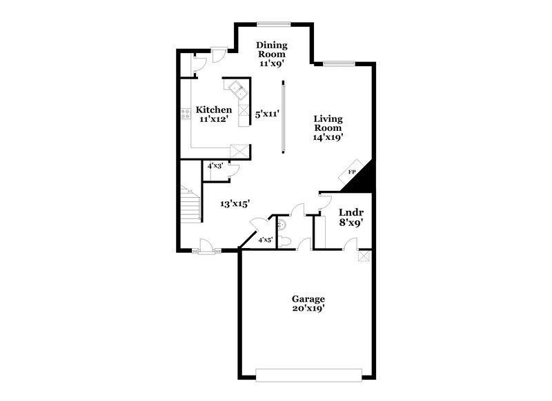 2,040/Mo, 3834 Pauline Ln Charlotte, NC 28216 Floor Plan View