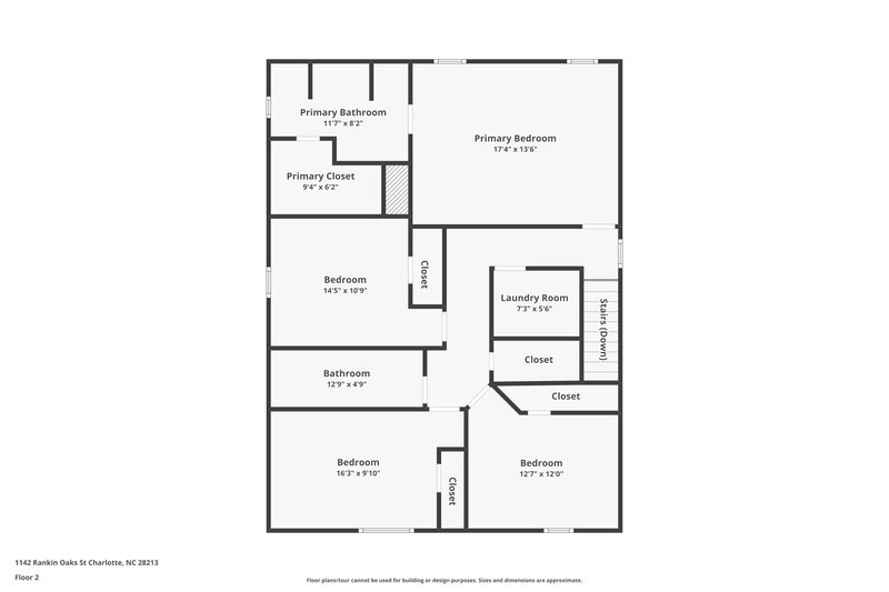 2,005/Mo, 1142 Rankin Oaks Street Charlotte, NC 28213 Floor Plan View 2