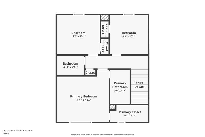 1,665/Mo, 1833 Cagney St Charlotte, NC 28262 Floor Plan View 2