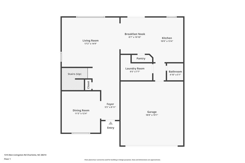 2,690/Mo, 1315 Ben Livingston Road Charlotte, NC 28214 Floor Plan View