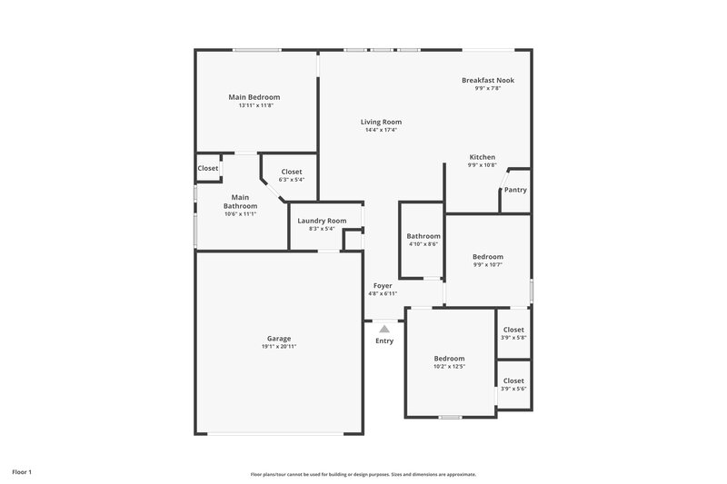 2,570/Mo, 11902 Cheviott Hill Ln Charlotte, NC 28213 Floor Plan View