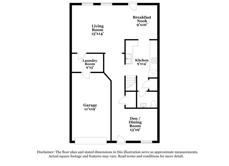 1,940/Mo, 1109 Swearngan Ridge Ct Charlotte, NC 28216 Floorplan View