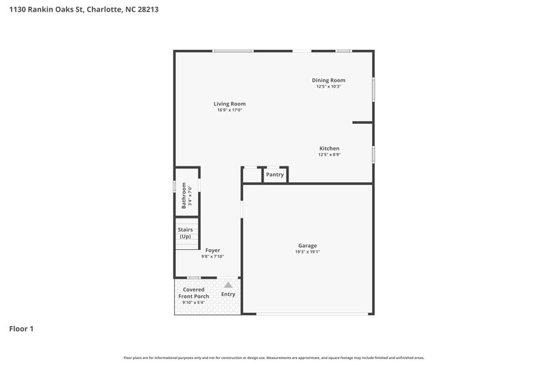 2,445/Mo, 1130 Rankin Oaks Street Charlotte, NC 28213 Floor Plan View
