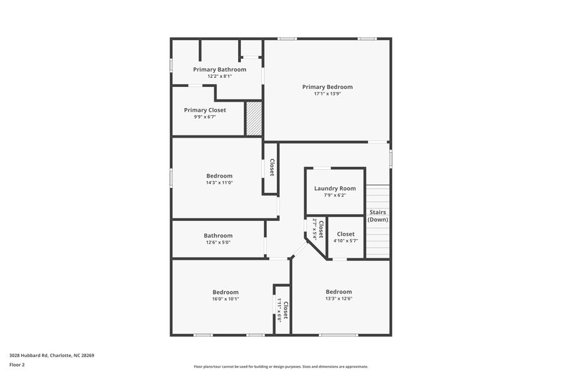 2,035/Mo, 3028 Hubbard Road Charlotte, NC 28269 Floor Plan View 2