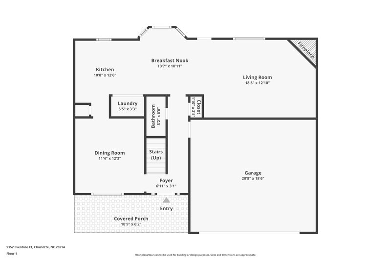 1,930/Mo, 9152 Eventine Ct Charlotte, NC 28214 Floor Plan View