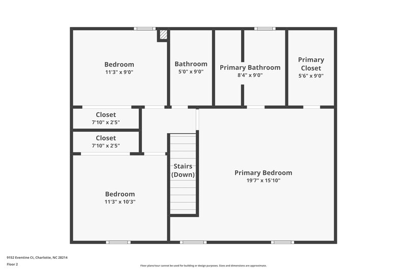 1,930/Mo, 9152 Eventine Ct Charlotte, NC 28214 Floor Plan View 2