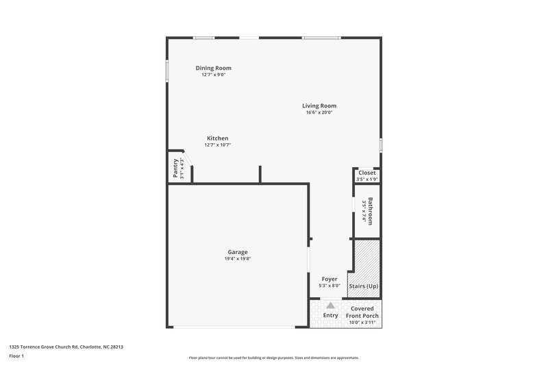 2,010/Mo, 1325 Torrence Grove Church Rd Charlotte, NC 28213 Floor Plan View
