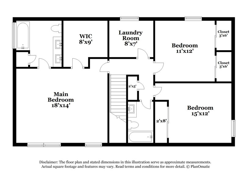 2,115/Mo, 2405 Liberton Ct Charlotte, NC 28216 Floor Plan View 2