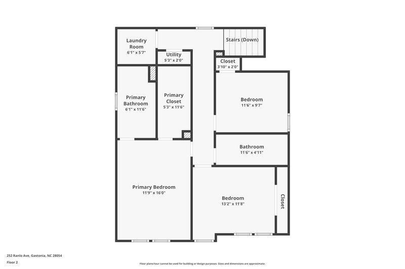 1,780/Mo, 252 Ranlo Ave Gastonia, NC 28054 Floor Plan View 2
