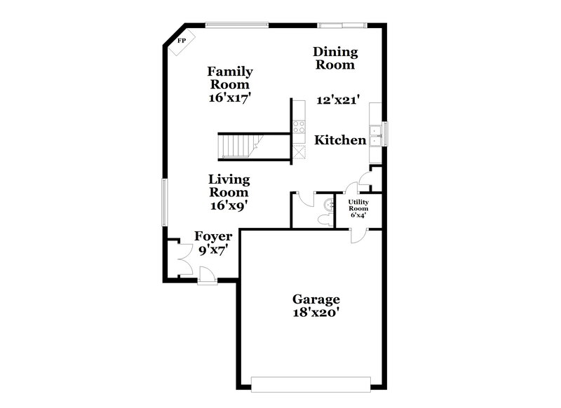 2,080/Mo, 4226 Kellybrook Dr Concord, NC 28025 Floor Plan View