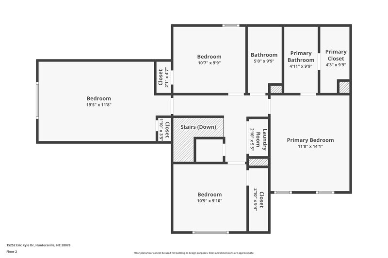 2,030/Mo, 15252 Eric Kyle Dr Huntersville, NC 28078 Floor Plan View