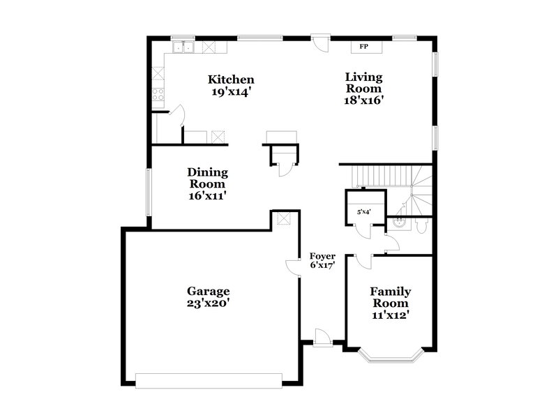 2,000/Mo, 4025 Fifendrum Ln Charlotte, NC 28216 Floor Plan View