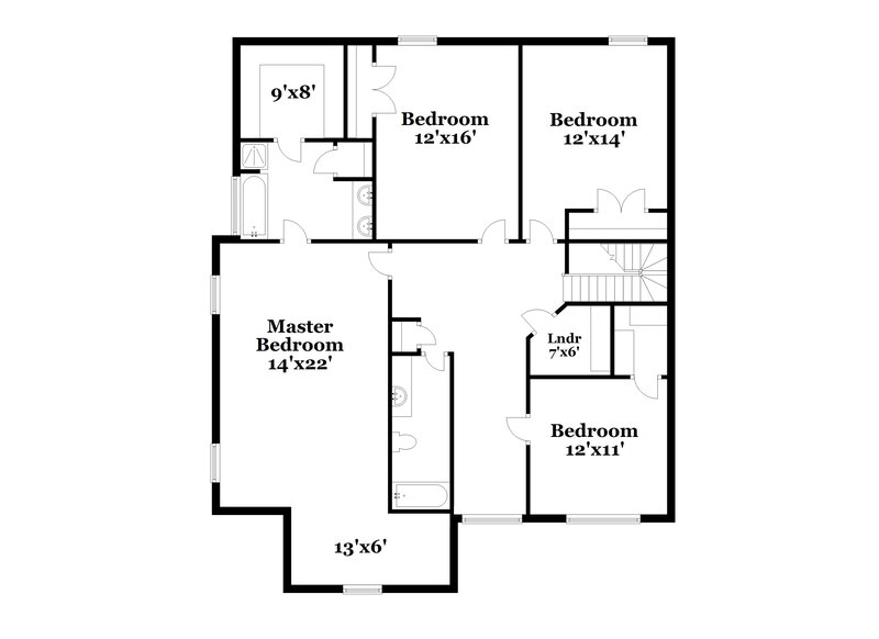 2,000/Mo, 4025 Fifendrum Ln Charlotte, NC 28216 Floor Plan View 2