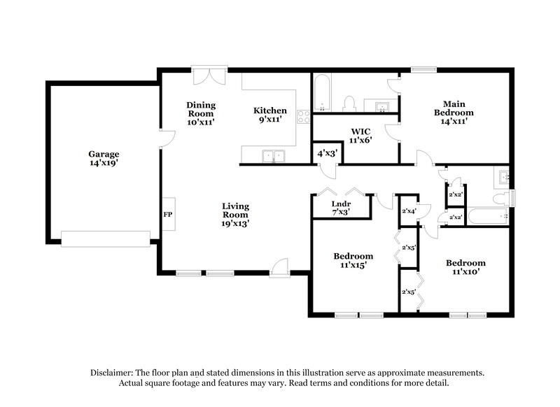 2,650/Mo, 375 Canter Ct NW Concord, NC 28027 Floor Plan View