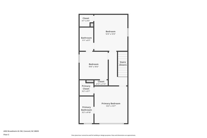 1,950/Mo, 4202 Broadstairs Drive SW Concord, NC 28025 Floor Plan View 2