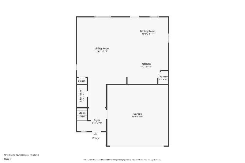 2,070/Mo, 1015 Helms Road Charlotte, NC 28214 Floor Plan View