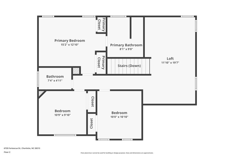 1,920/Mo, 6720 Fortescue Drive Charlotte, NC 28213 Floor Plan View 2