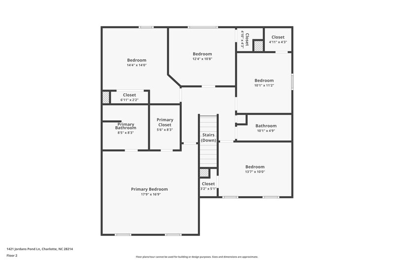 2,475/Mo, 1421 Jordans Pond Ln Charlotte, NC 28214 Floor Plan View 2