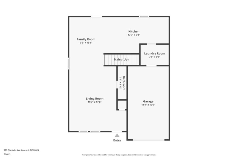 1,790/Mo, 803 Chastain Ave Concord, NC 28025 Floorplan View