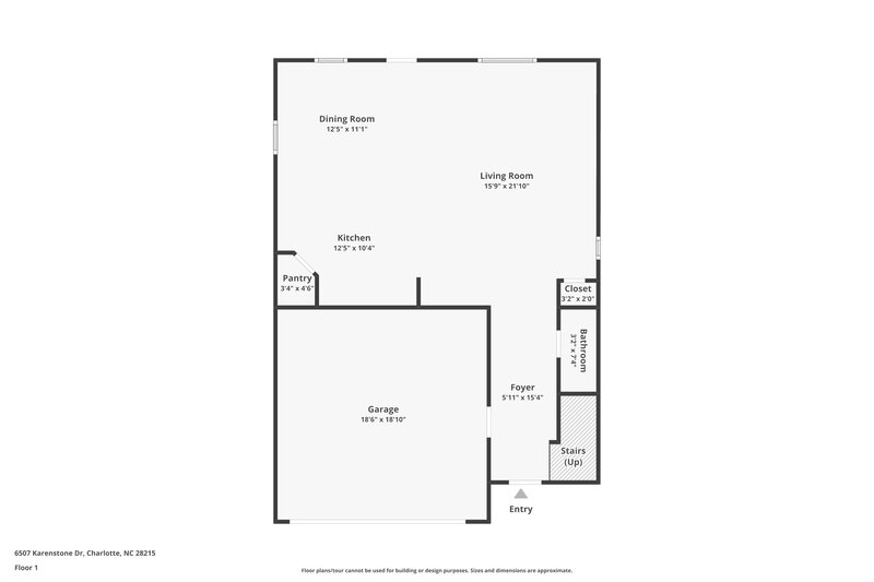 2,220/Mo, 6507 Karenstone Drive Charlotte, NC 28215 Floorplan View