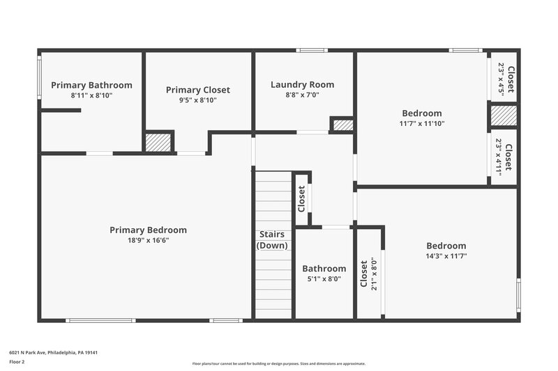 2,250/Mo, 6021 Pennycross Lane Charlotte, NC 28216 Floor Plan View 2