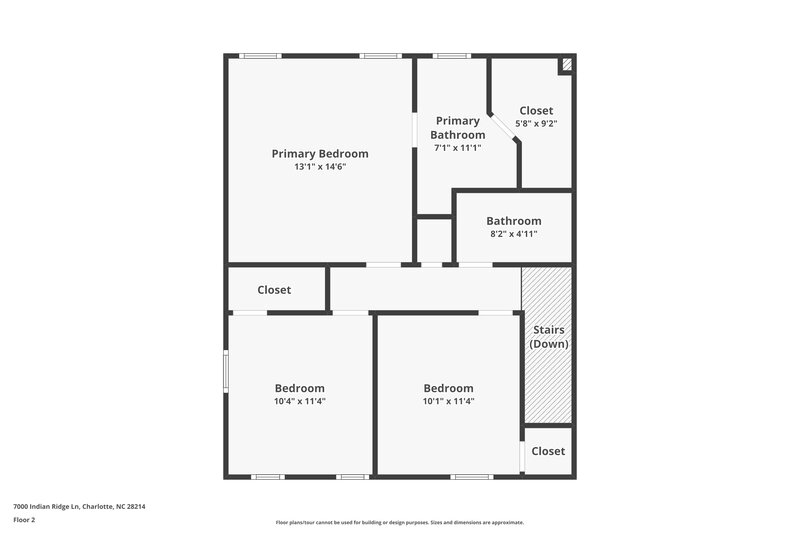 1,825/Mo, 7000 Indian Ridge Lane Charlotte, NC 28214 Floor Plan View 2