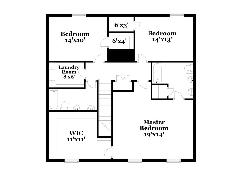 2,040/Mo, 4234 Grant Martin Dr Charlotte, NC 28208 Floor Plan View 2