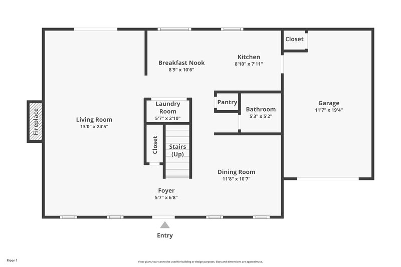 1,885/Mo, 8626 Terra Cotta Drive Charlotte, NC 28215 Floor Plan View
