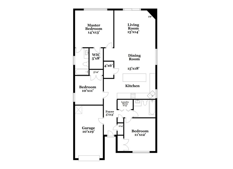1,950/Mo, 10341 Hugue Way Charlotte, NC 28214 Floor Plan View